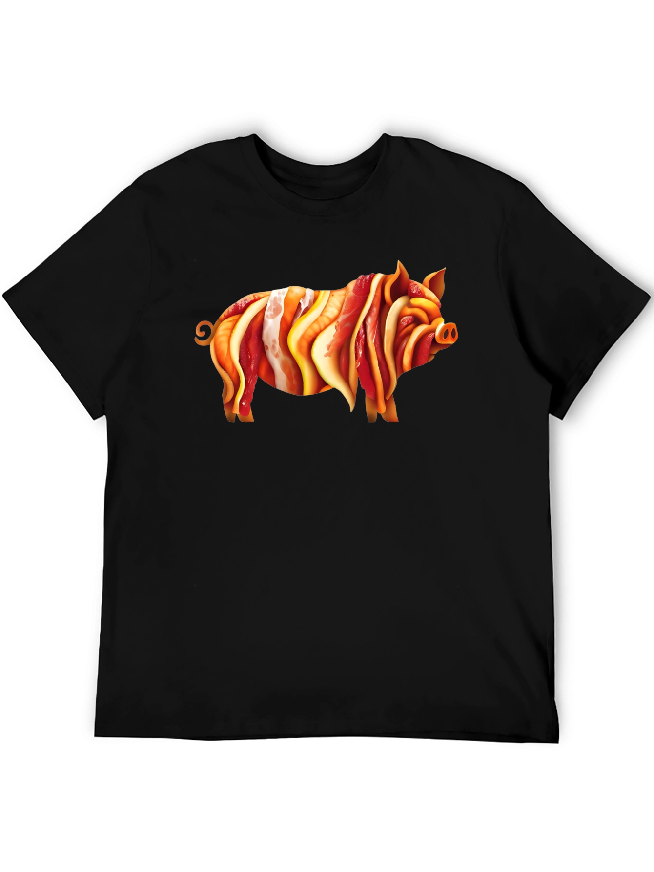 Bacon Pig Graphic Tee - Unique Foodie T-Shirt