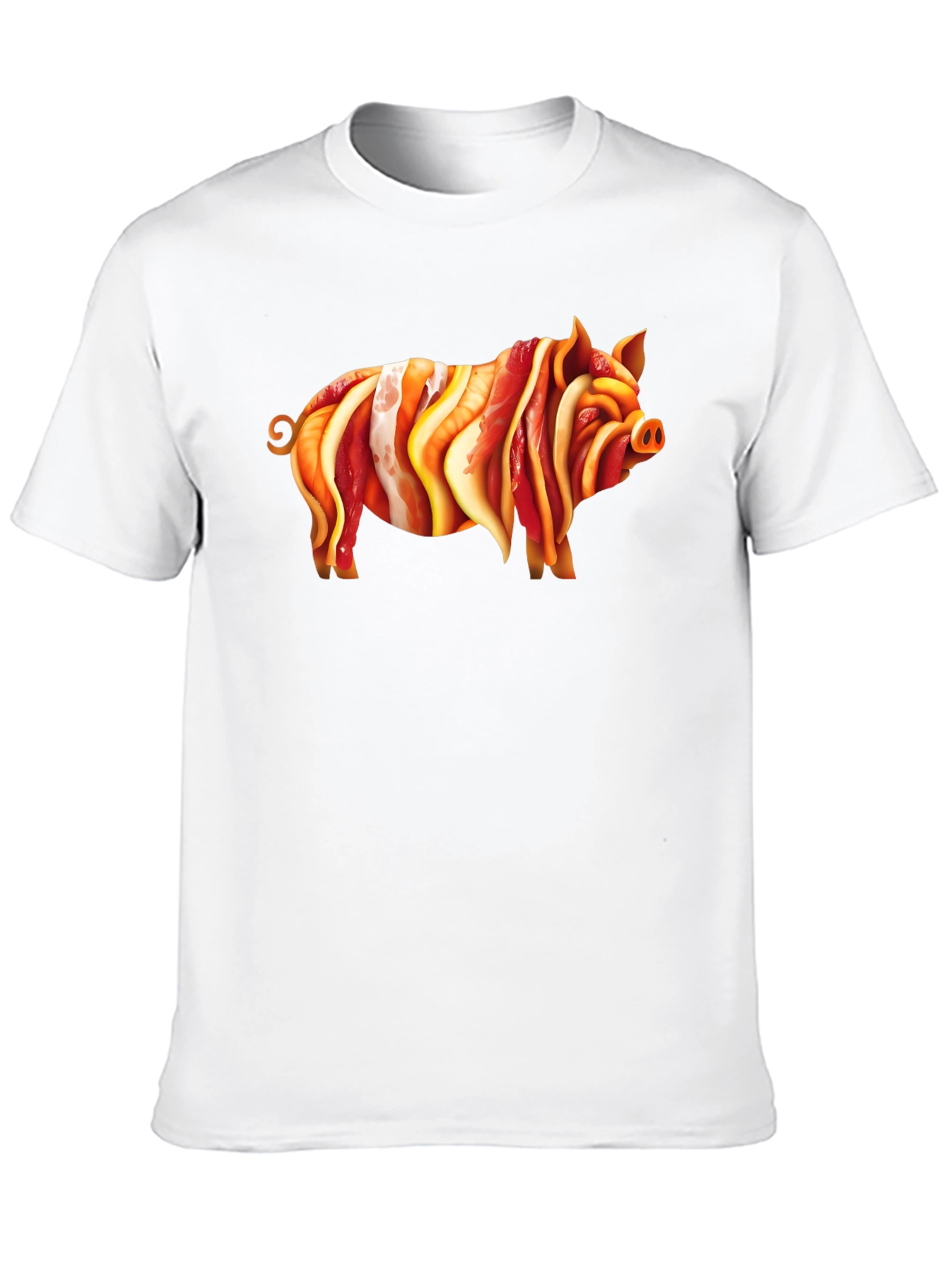 Bacon Pig Graphic Tee - Unique Foodie T-Shirt