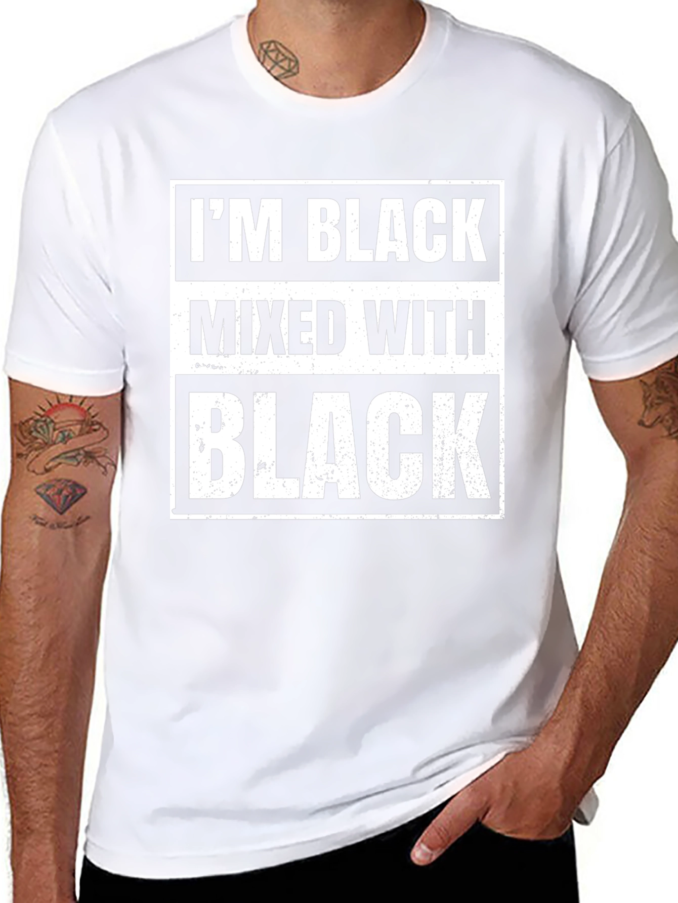 Im Black Mixed With Black T-Shirt