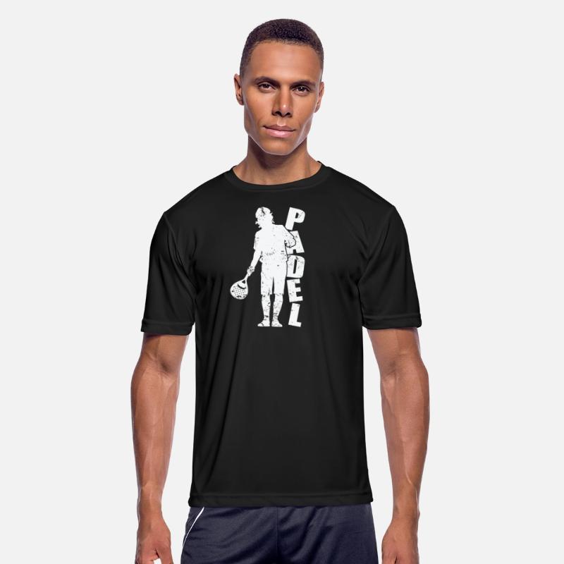 Padel Tennis Player with Paddle Racket