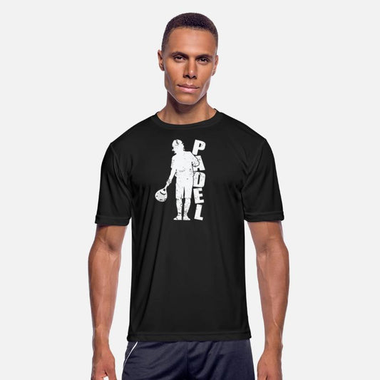 Padel Tennis Player with Paddle Racket