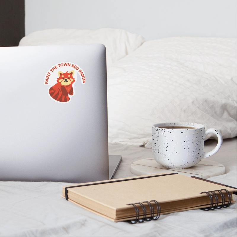 Paint The Town Red Panda Cute Animal Wild Life
