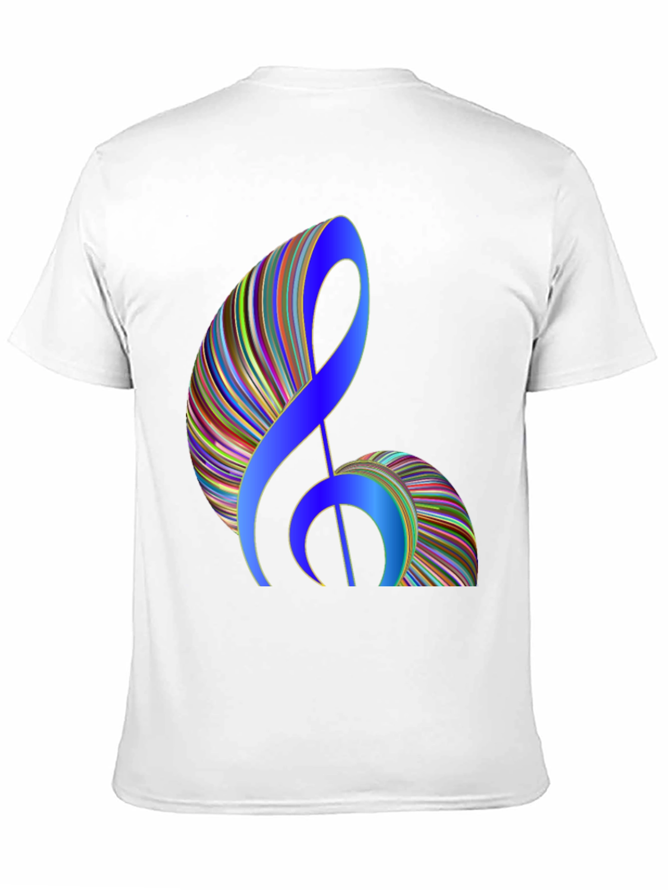 Stylish Music Note Graphic Black T-Shirt