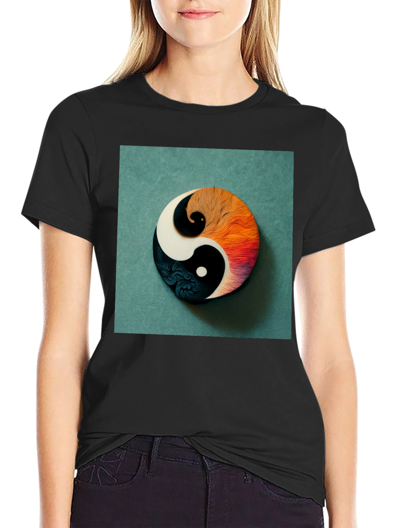 Yin Yang Graphic Tee - Balance Style