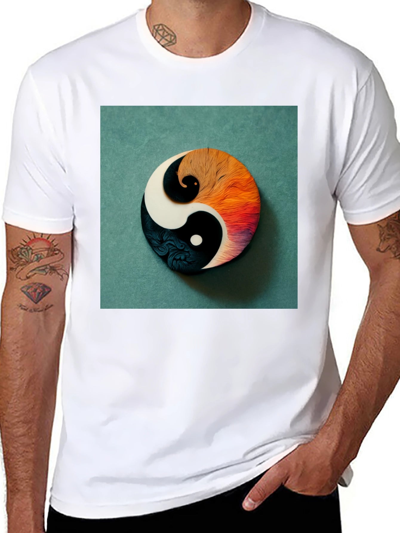 Yin Yang Graphic Tee - Balance Style