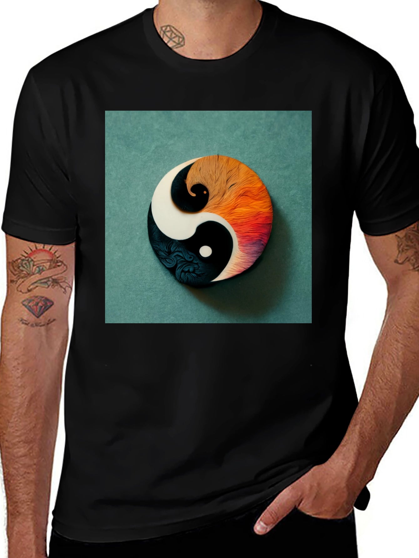 Yin Yang Graphic Tee - Balance Style