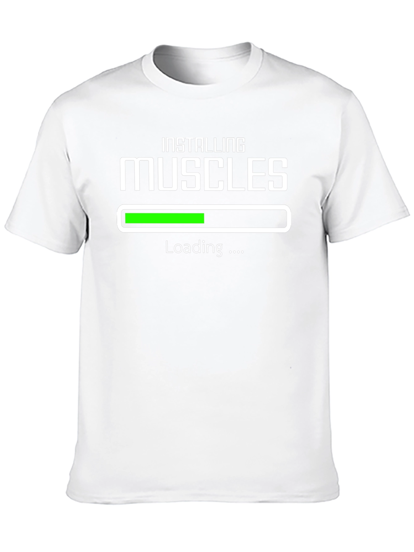 Installing Muscles Funny Gym T-Shirt