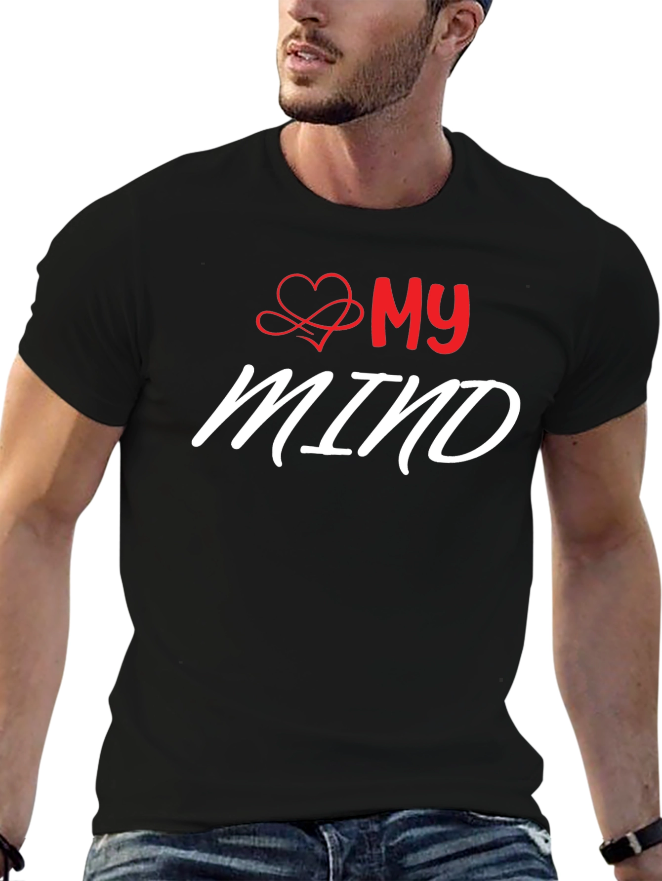 My Mind T-Shirt - Love Heart Graphic Tee