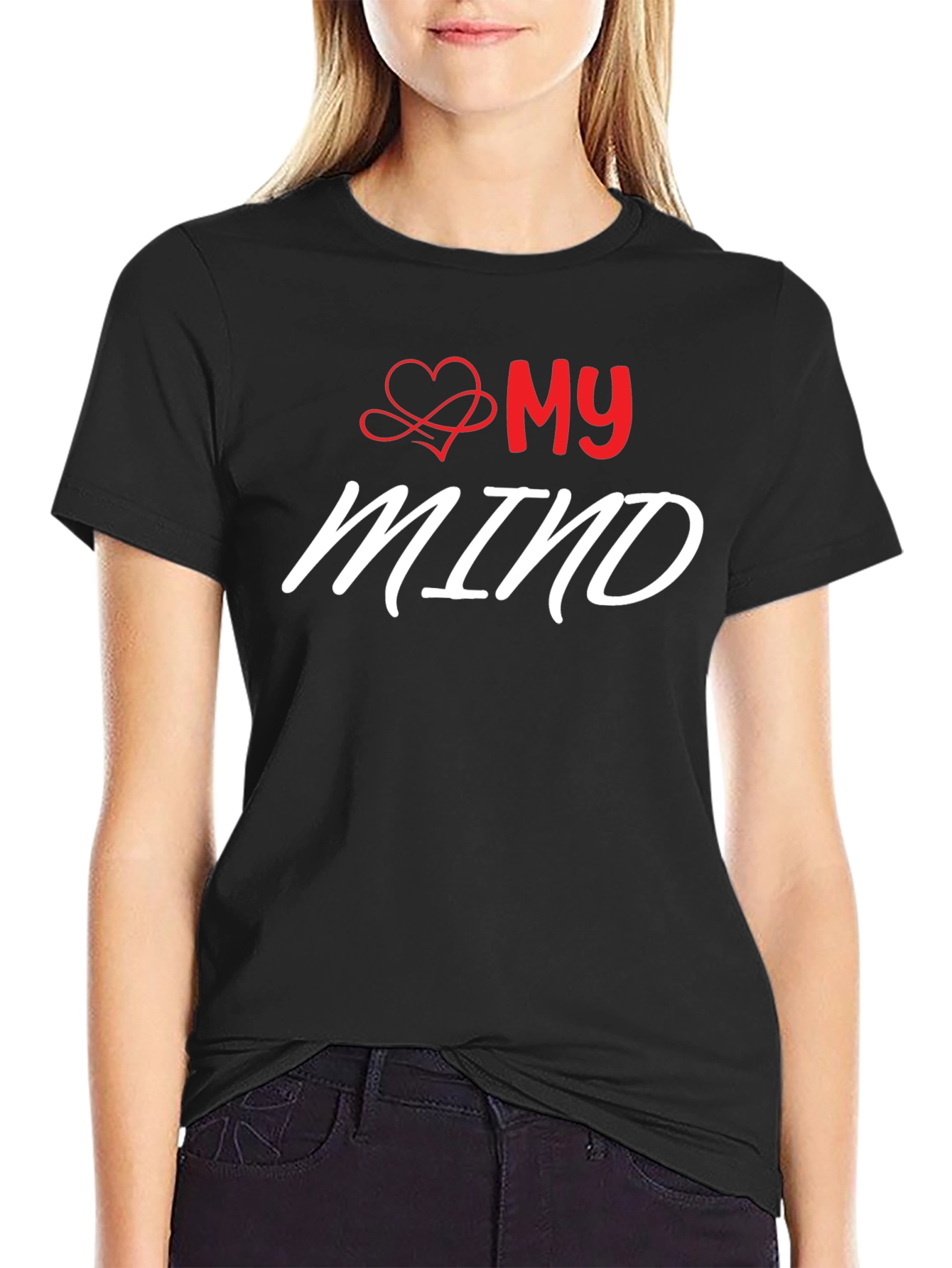 My Mind T-Shirt - Love Heart Graphic Tee
