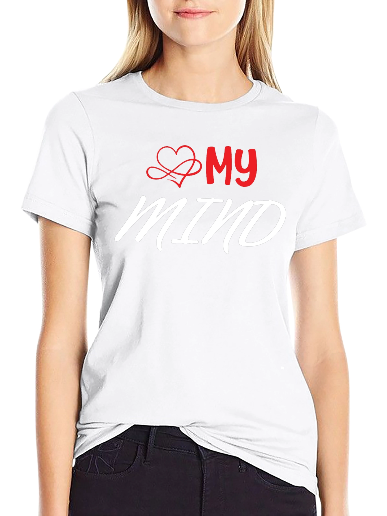 My Mind T-Shirt - Love Heart Graphic Tee