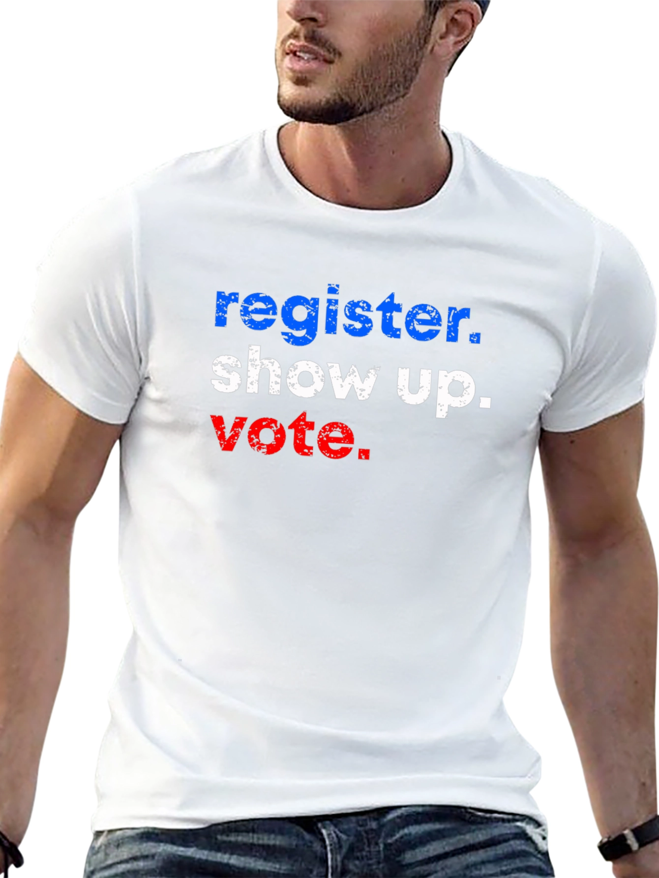 Register Show Up Vote Graphic T-Shirt