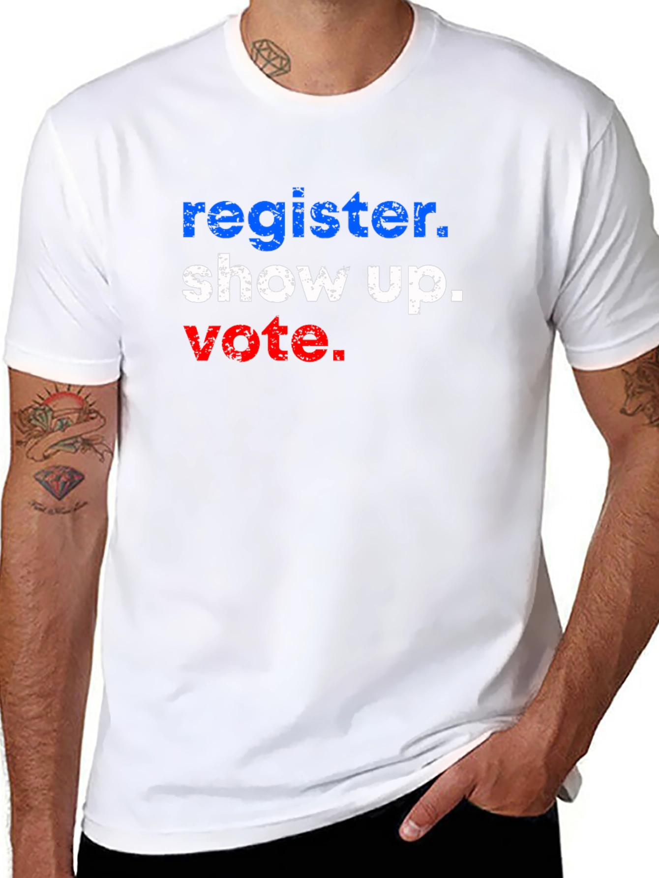 Register Show Up Vote Graphic T-Shirt