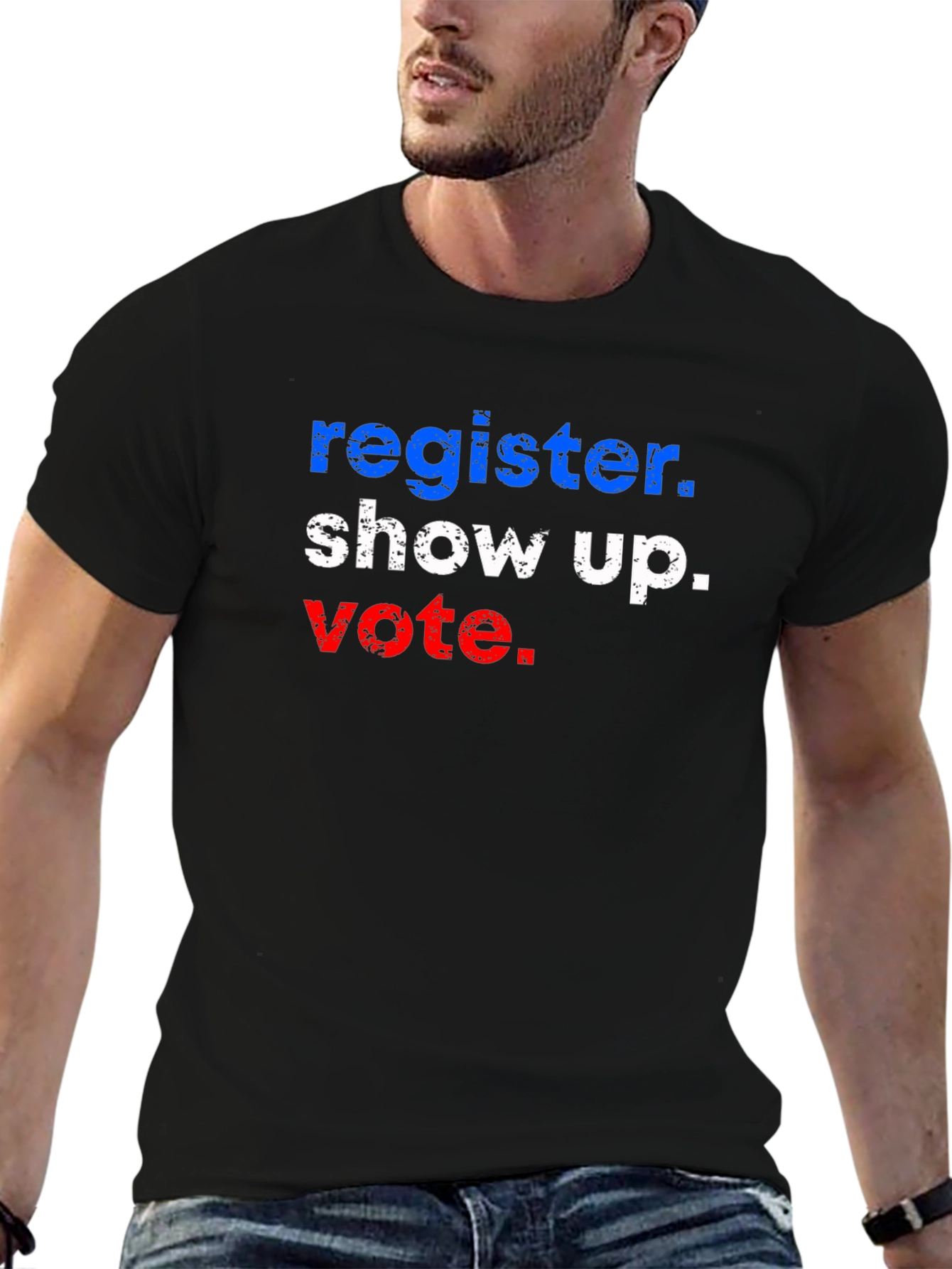 Register Show Up Vote Graphic T-Shirt