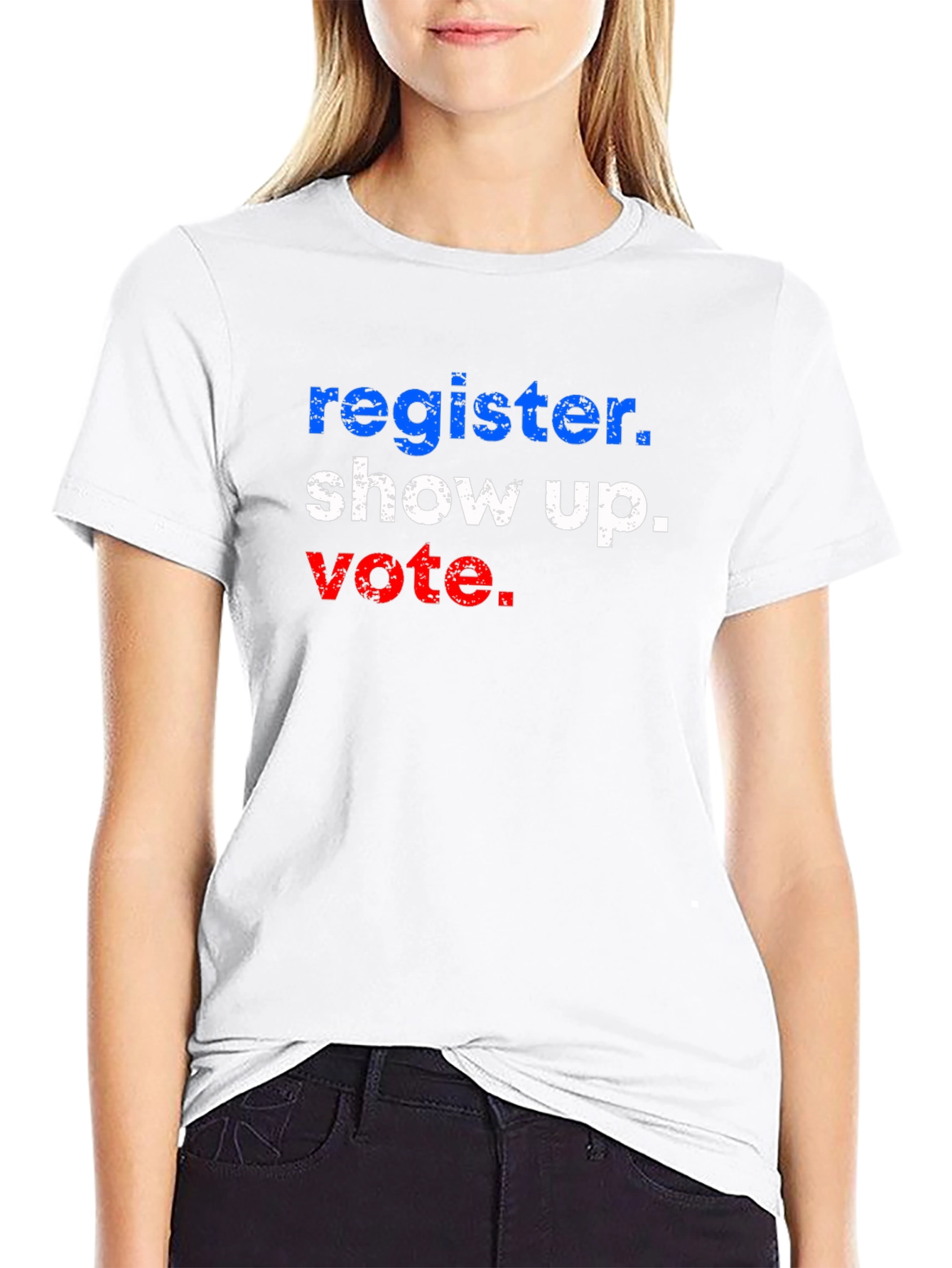 Register Show Up Vote Graphic T-Shirt