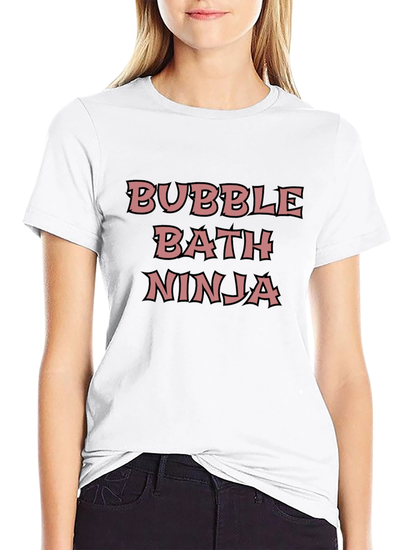 Bubble Bath Ninja Graphic T-Shirt - Funny Novelty Tee