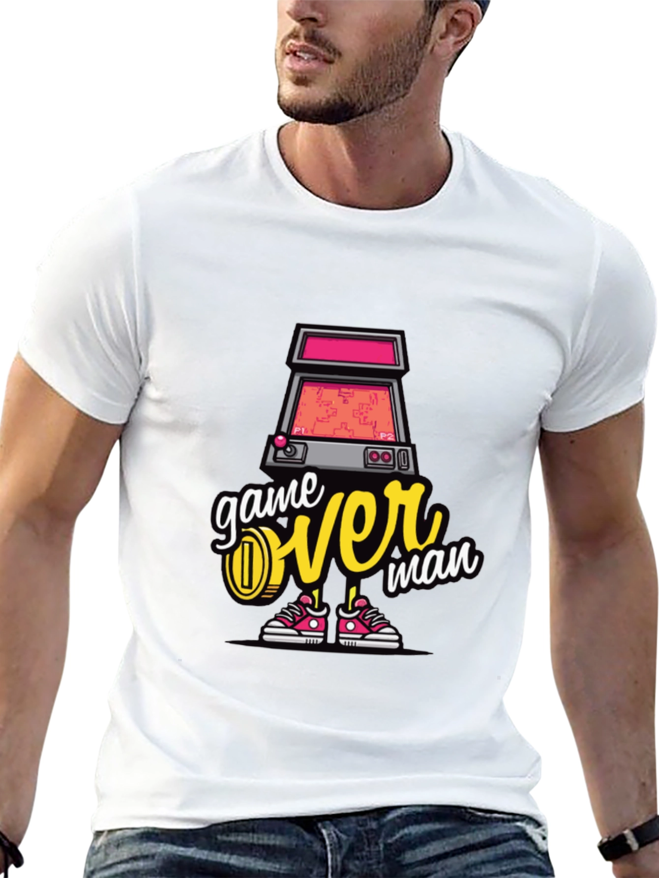 Game Over Man Graphic Tee - Gamer T-Shirt