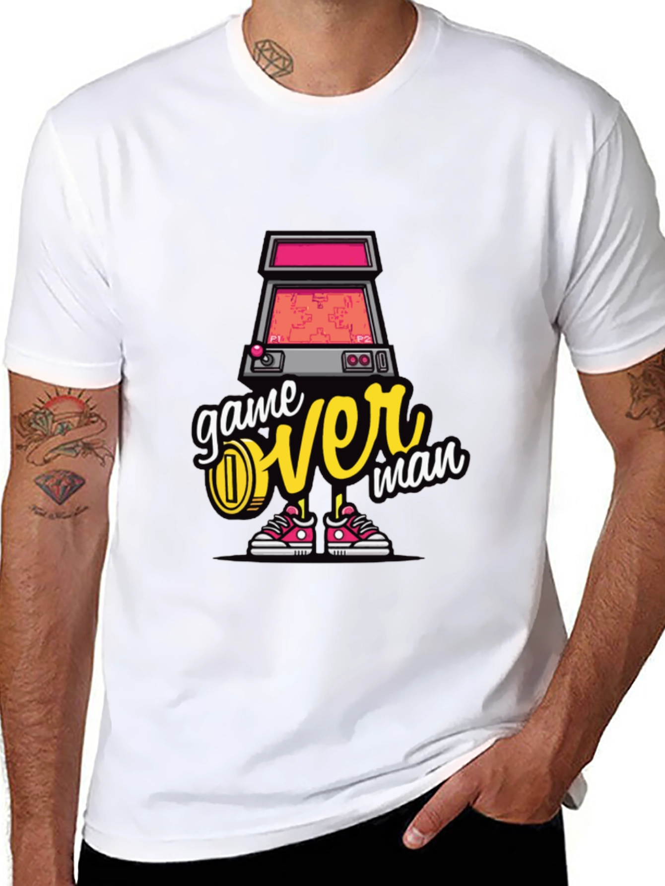 Game Over Man Graphic Tee - Gamer T-Shirt