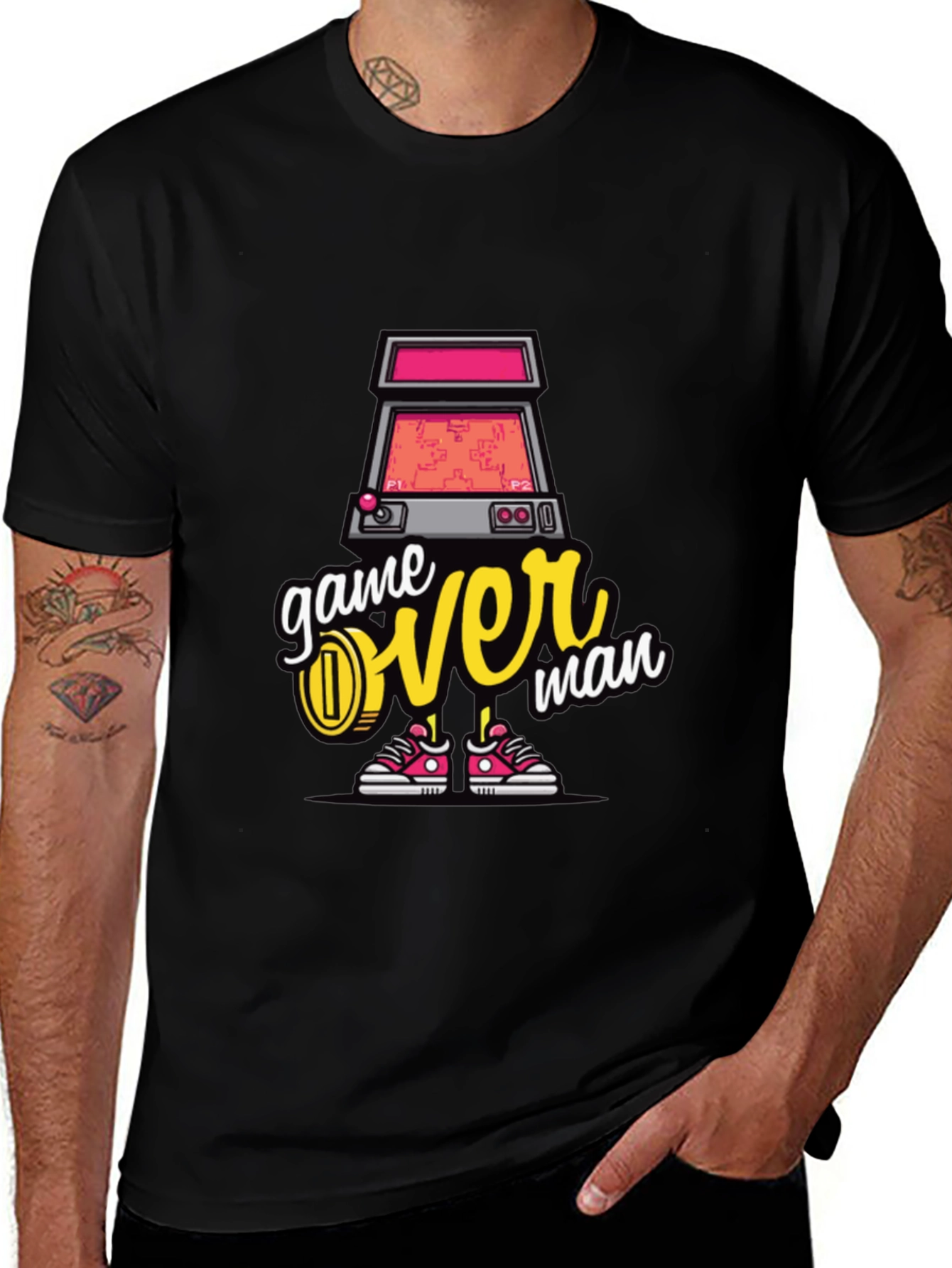Game Over Man Graphic Tee - Gamer T-Shirt