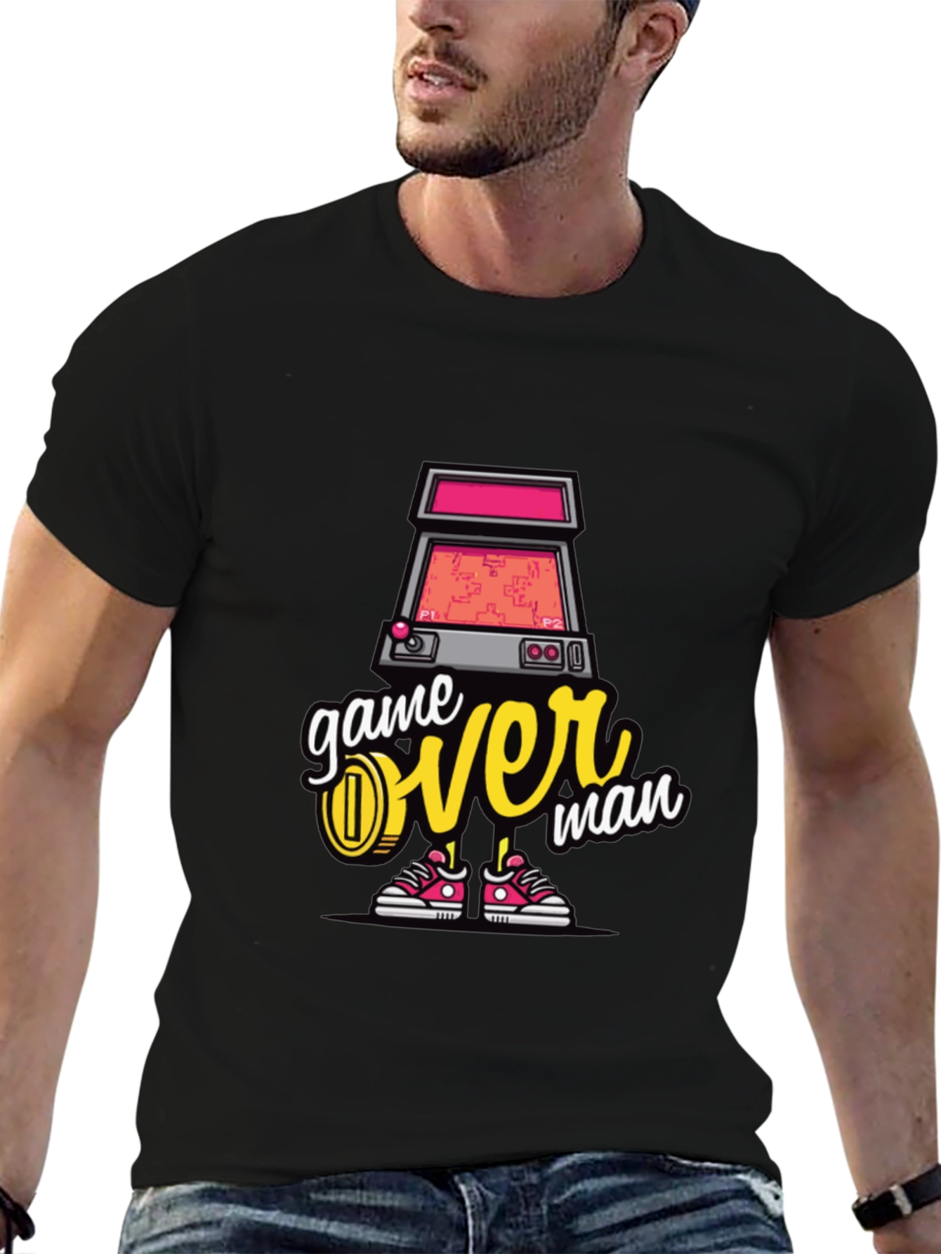 Game Over Man Graphic Tee - Gamer T-Shirt