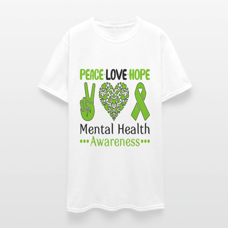 Peace Love Hope Mental Health Awareness Let’s