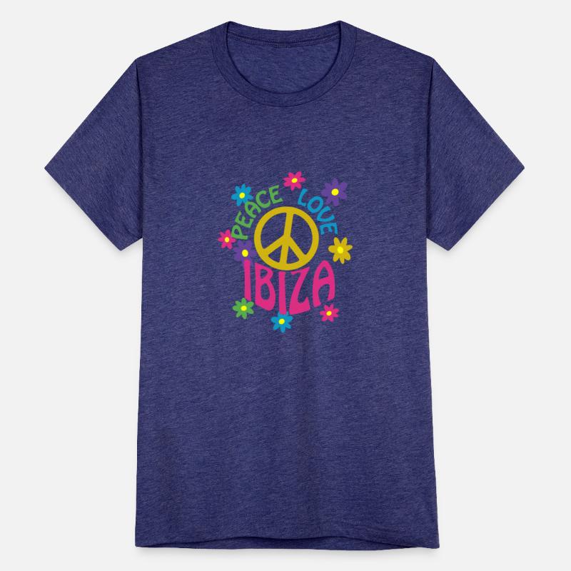 Peace Love Ibiza - Hippie Flower Power