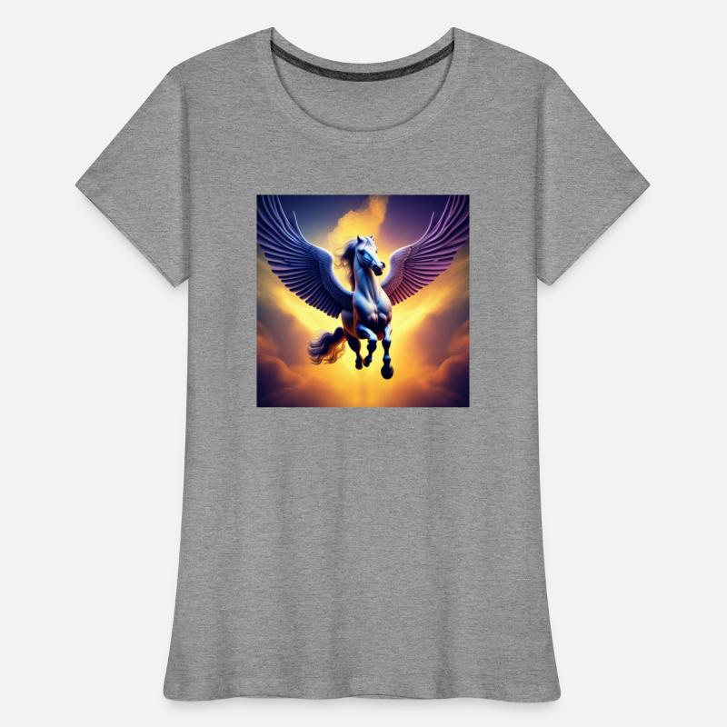 Pegasus flying Sunset Background