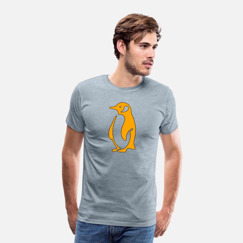 Penguin Simple Minimalistic Style Orange