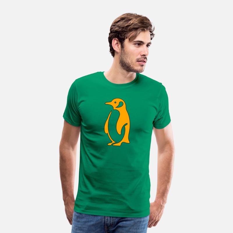 Penguin Simple Minimalistic Style Orange