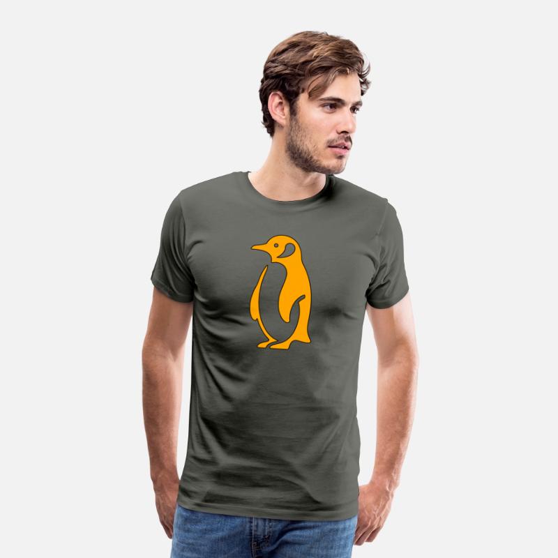 Penguin Simple Minimalistic Style Orange