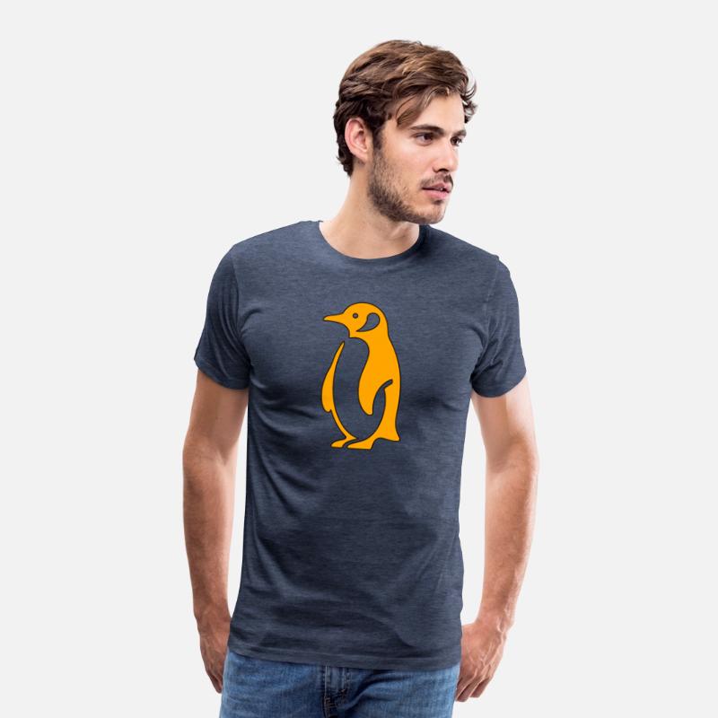 Penguin Simple Minimalistic Style Orange