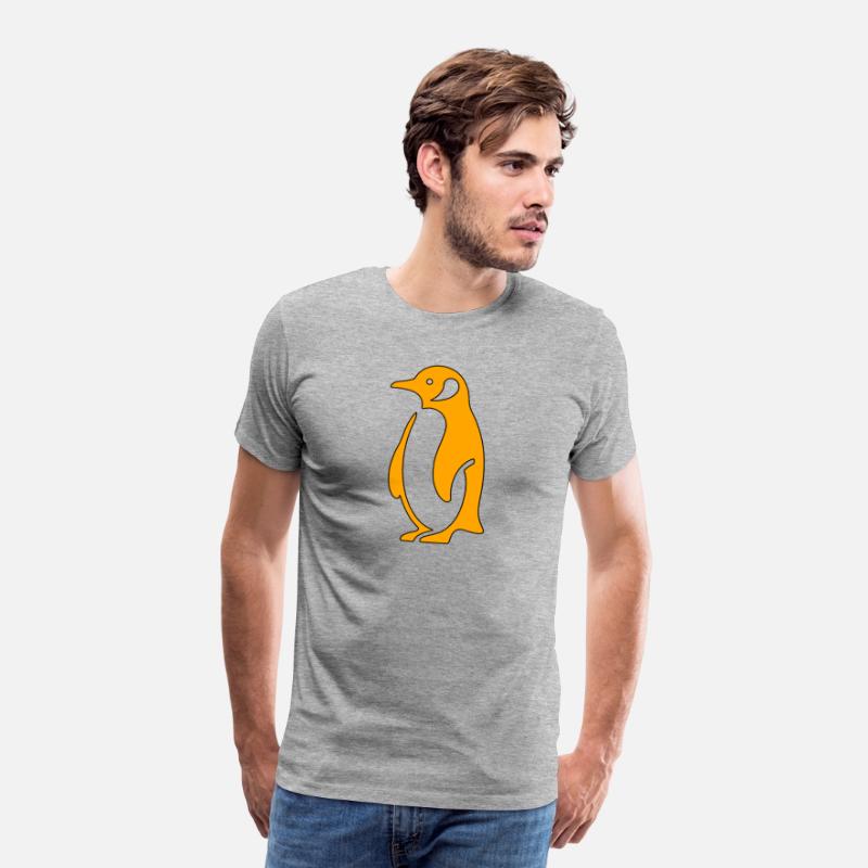 Penguin Simple Minimalistic Style Orange