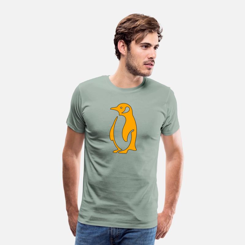 Penguin Simple Minimalistic Style Orange