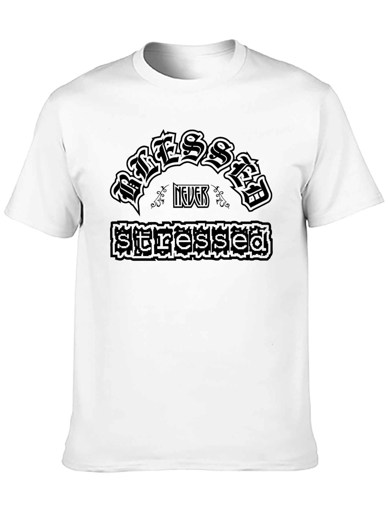 Blessed Not Stressed Graphic T-Shirt