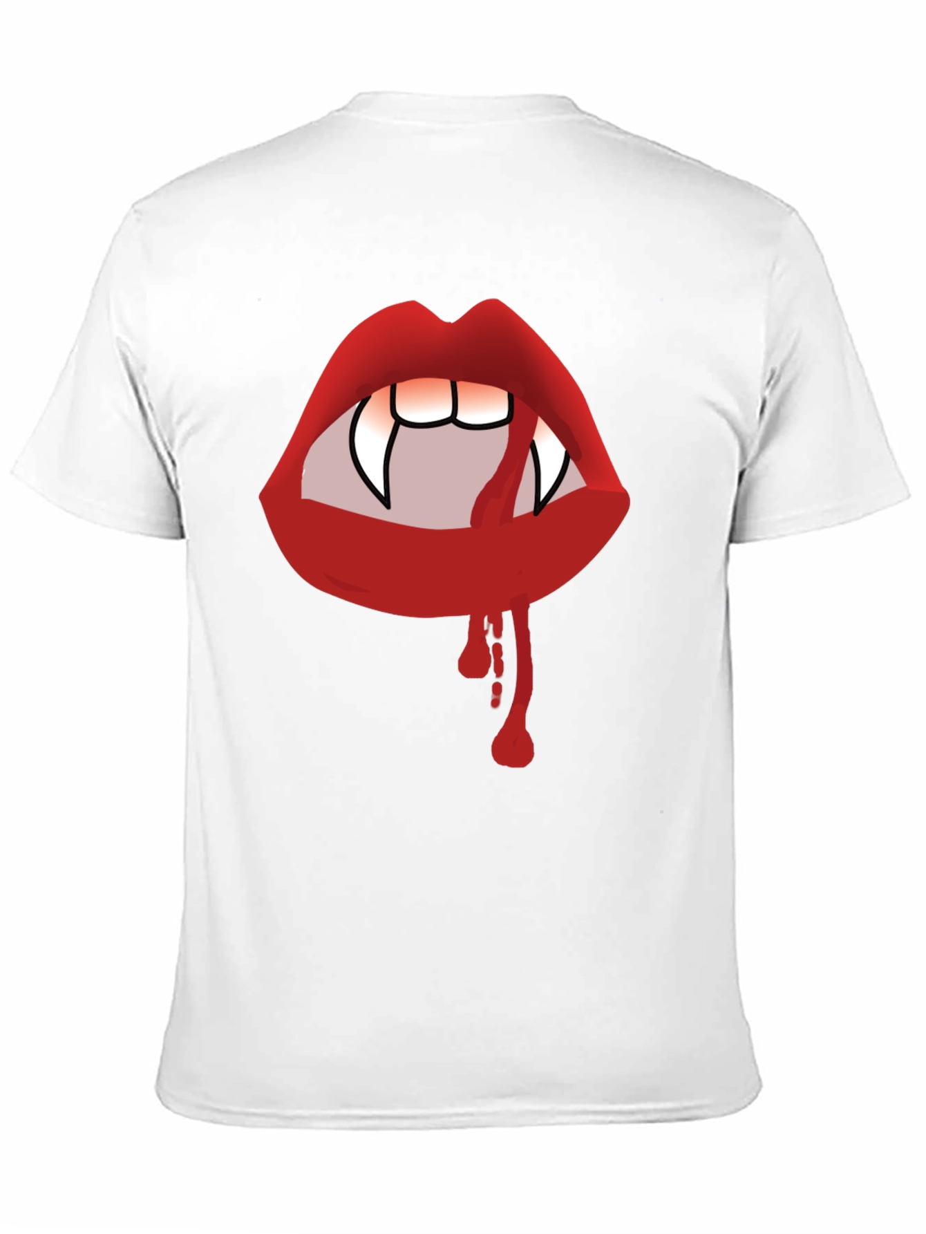 Vampire Lips Black Graphic Tee