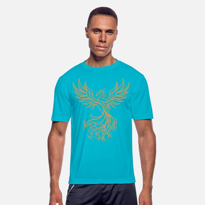 Phoenix Mythical Fire Bird Rising Tribal Art