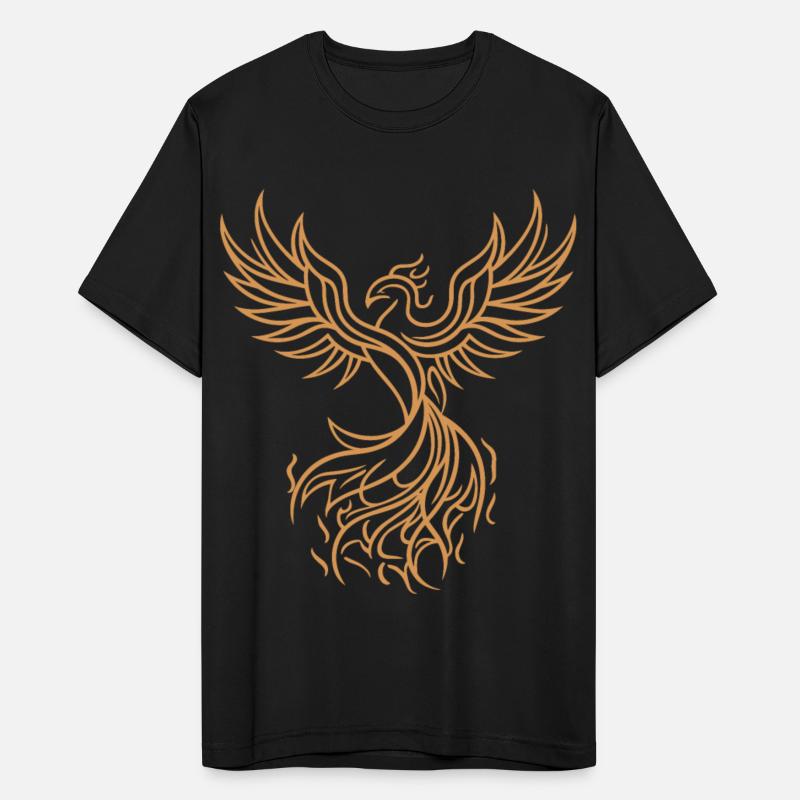 Phoenix Mythical Fire Bird Rising Tribal Art