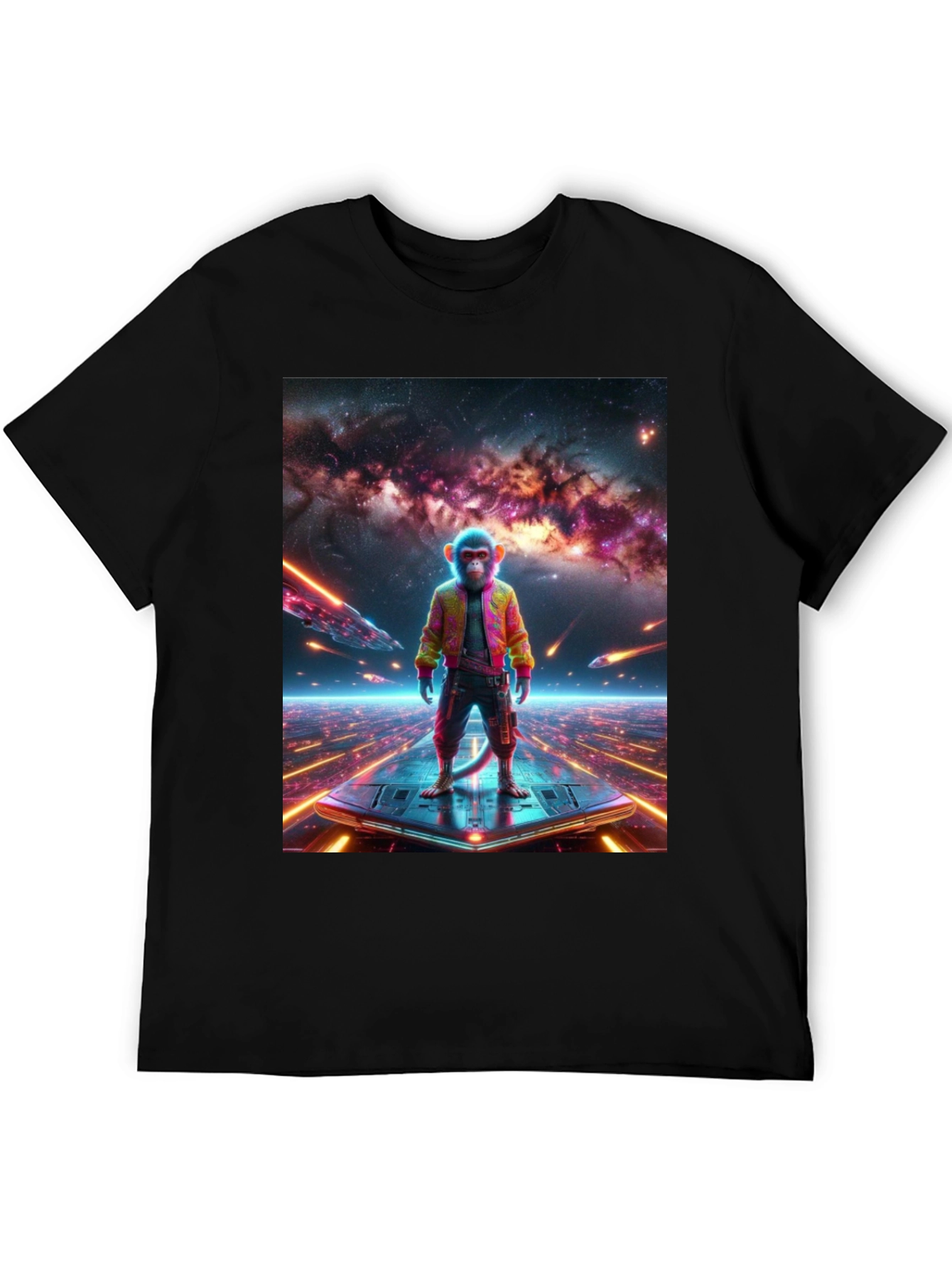 Sci-Fi Monkey T-Shirt - Space Age Ape