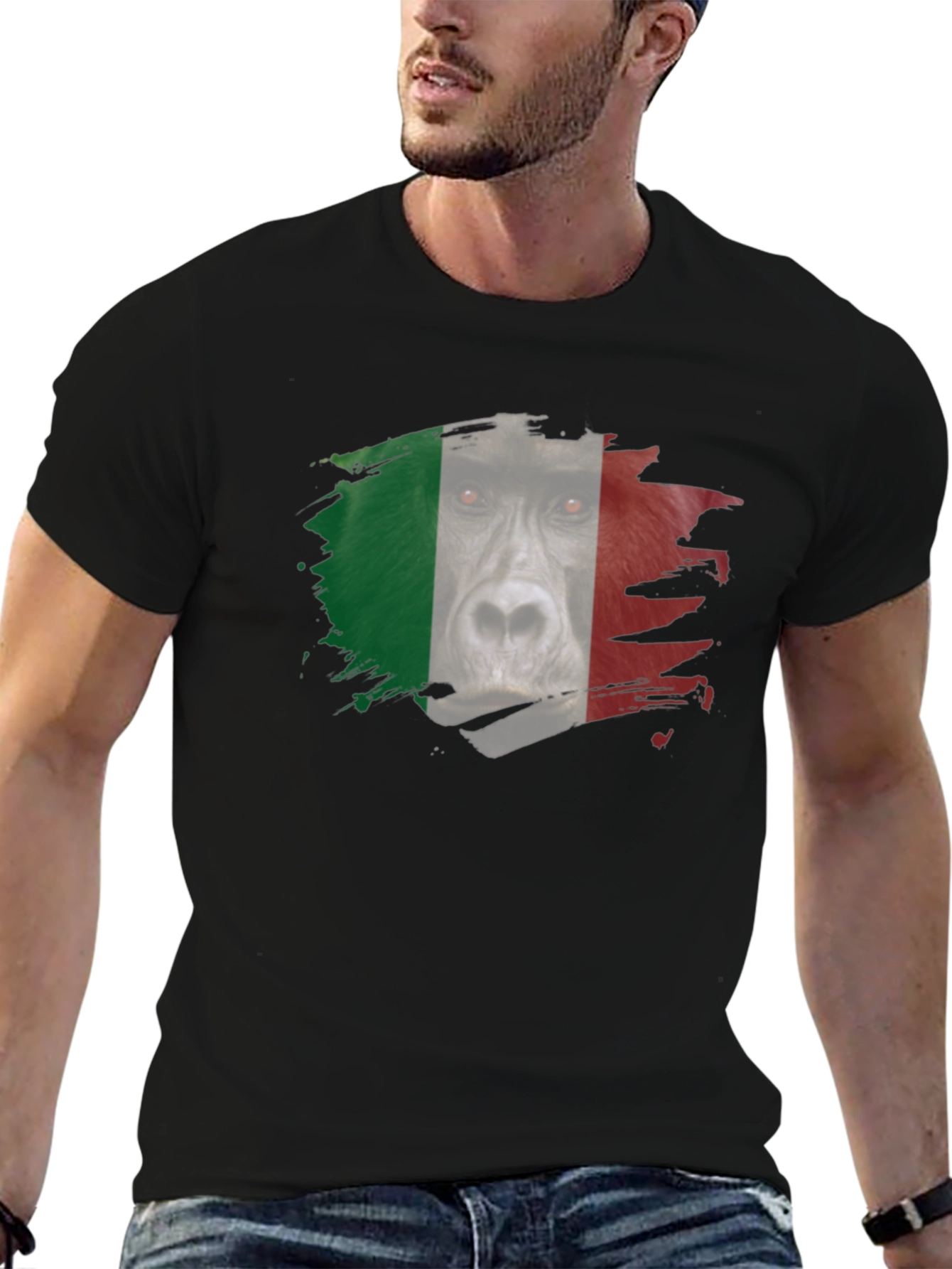 Gorilla Italy Flag T-Shirt
