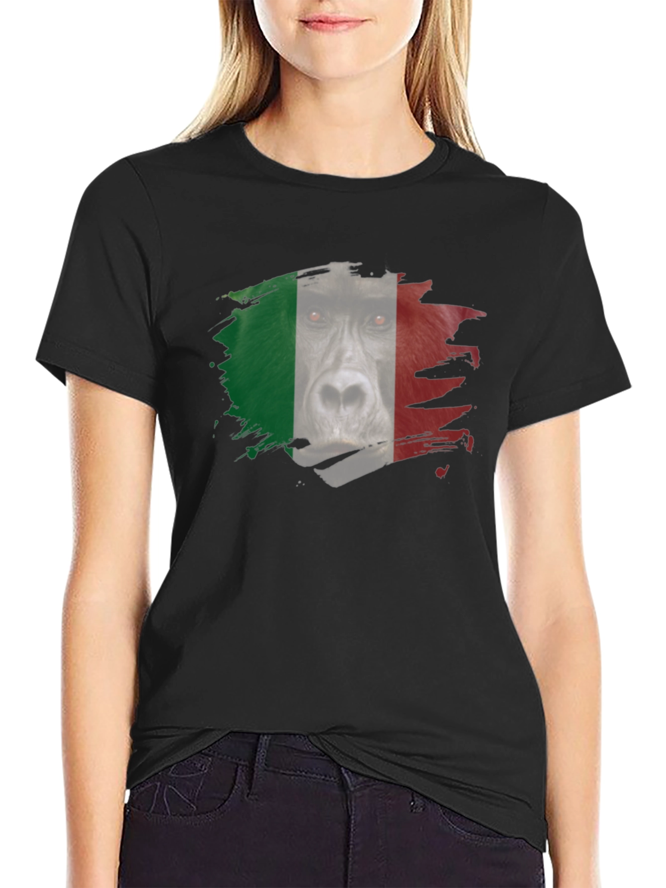 Gorilla Italy Flag T-Shirt