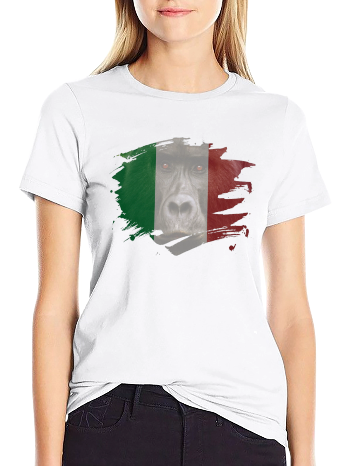 Gorilla Italy Flag T-Shirt