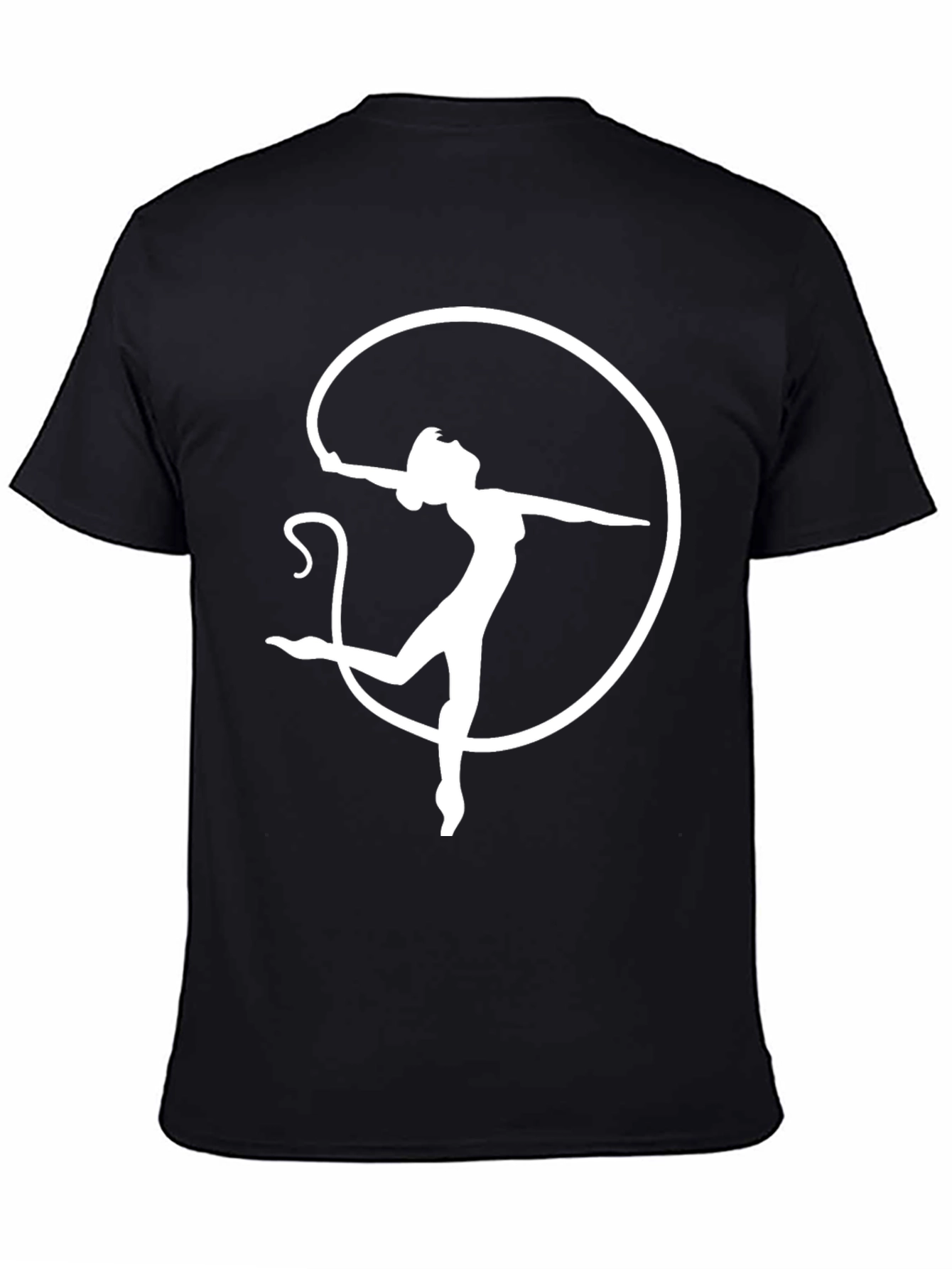 Aerial Dancer Graphic Tee - Black Cotton T-Shirt