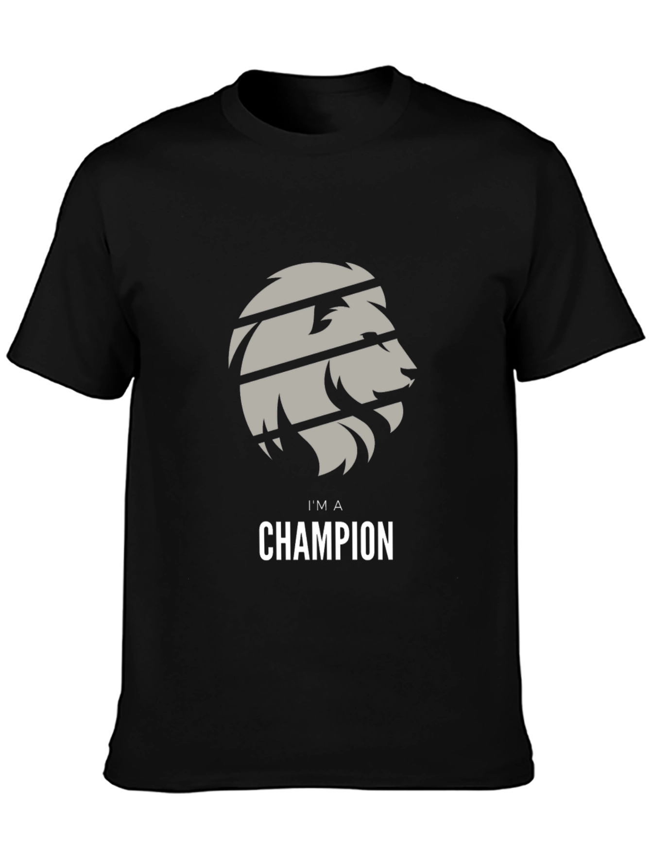 Im A Champion Lion Graphic T-Shirt