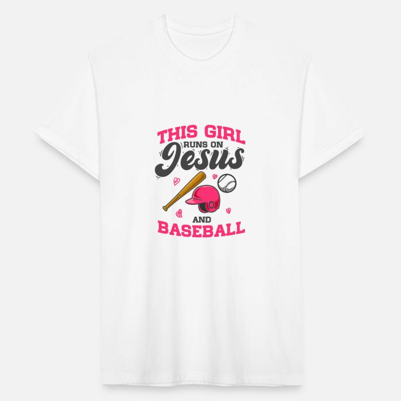 Pitcher Bat This Girl Runs On Jesus And Baseball
