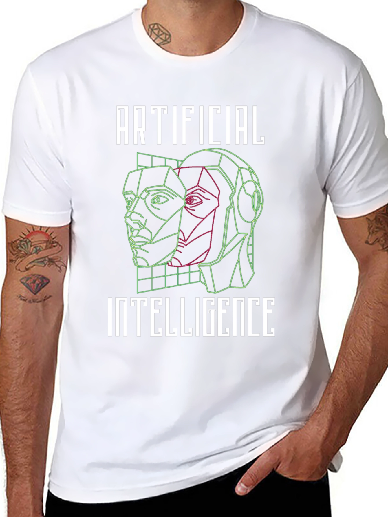 Artificial Intelligence Graphic Tee - Black