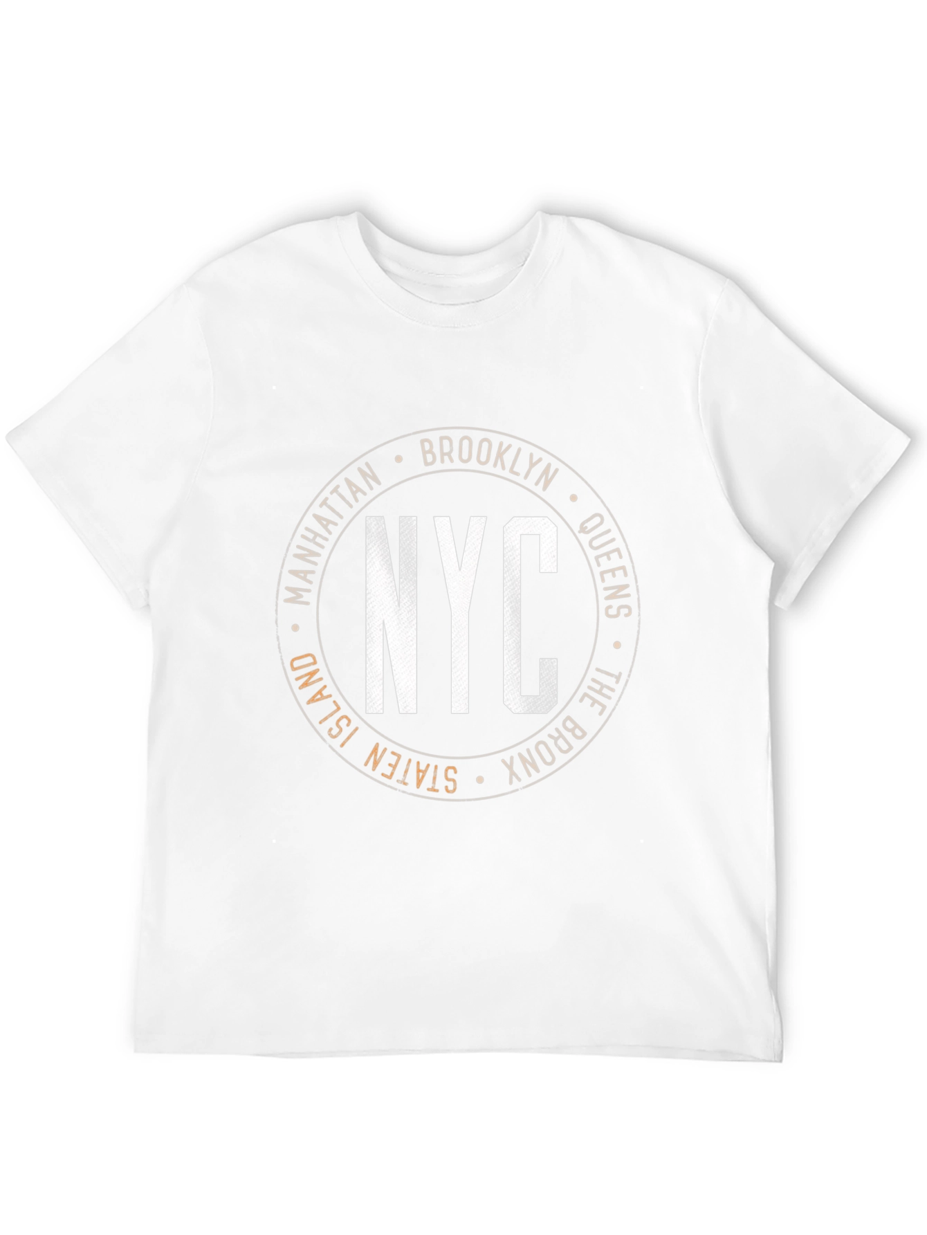 NYC Boroughs Circle Graphic T-Shirt - Black