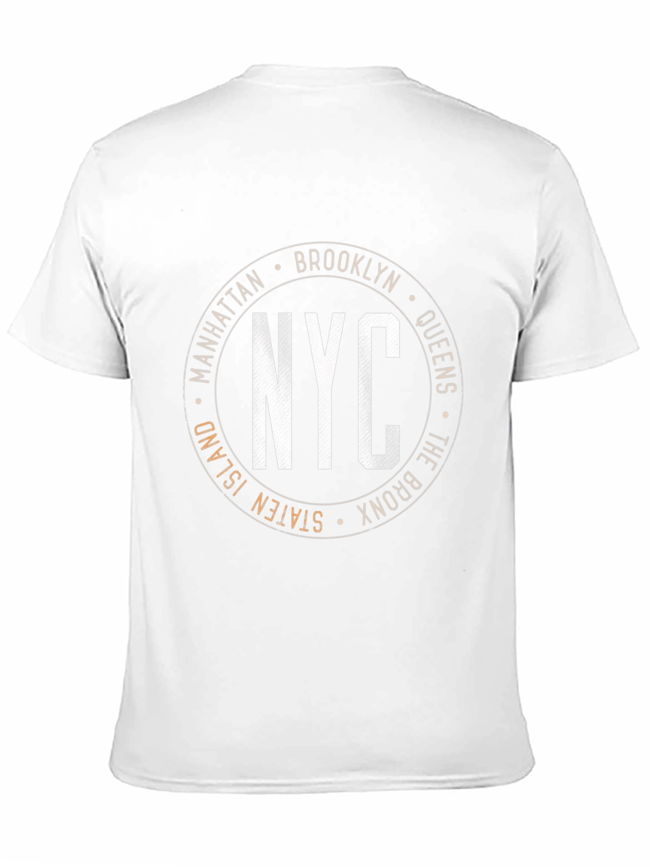 NYC Boroughs Circle Graphic T-Shirt - Black