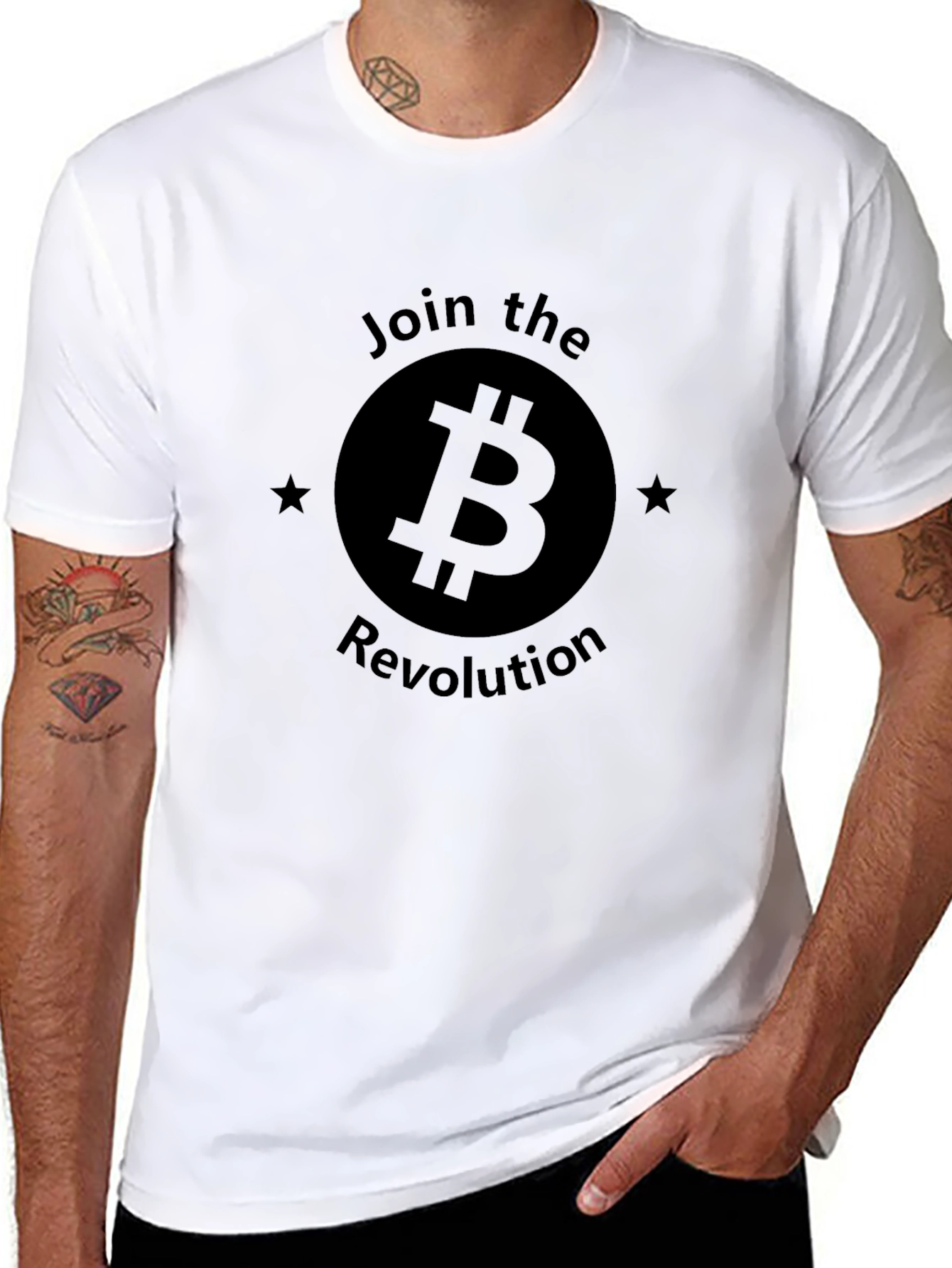 Join the Bitcoin Revolution Graphic Tee - Black
