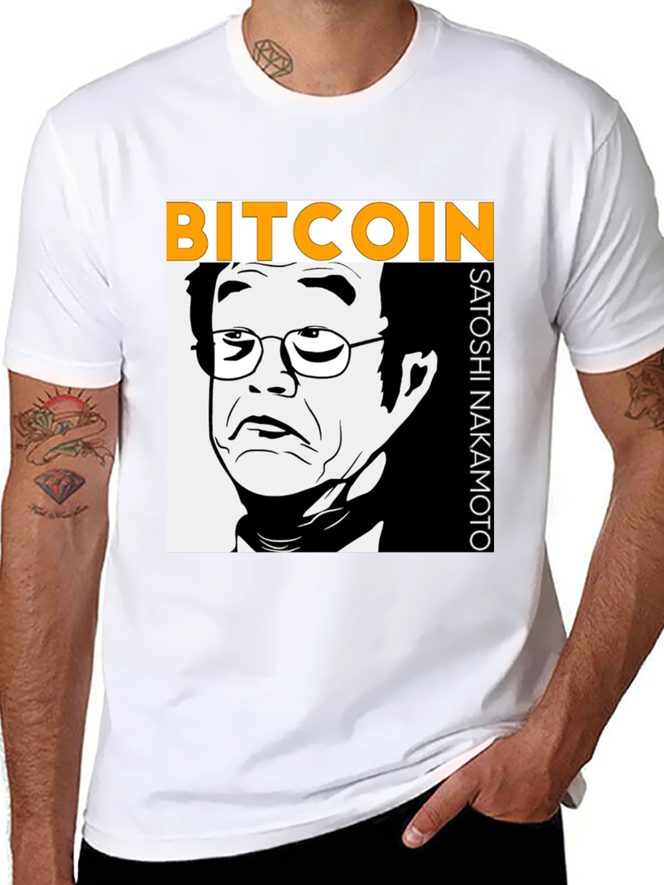 Bitcoin Satoshi Nakamoto Graphic T-Shirt