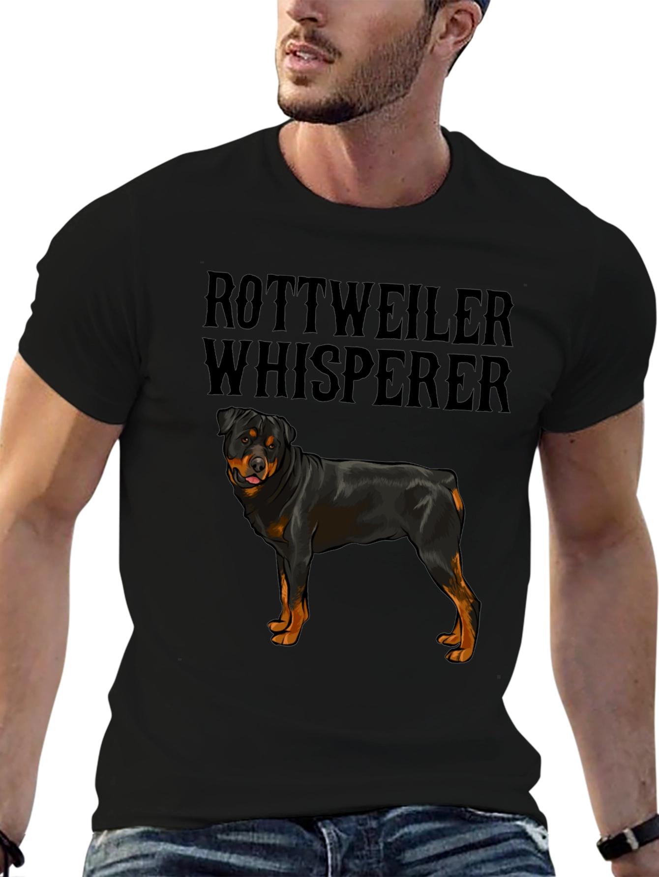 Rottweiler Whisperer Graphic T-Shirt