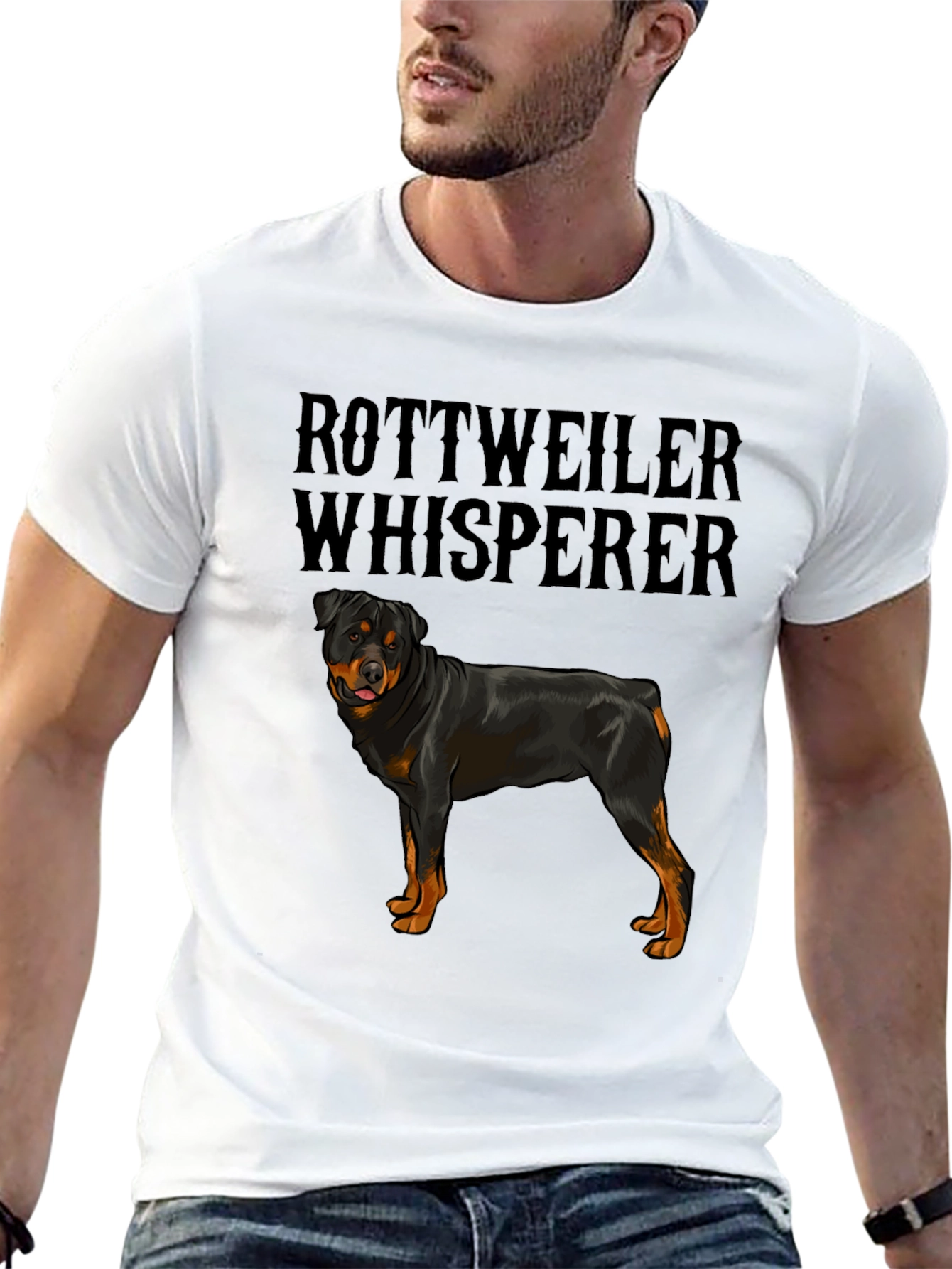 Rottweiler Whisperer Graphic T-Shirt